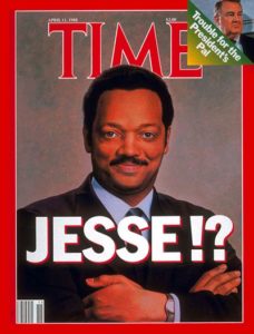 I appreciate how the !? on this April 11, 1988 TIME cover captures, inadvertently, the ambiguity of Jackson's role in the Culture Wars.