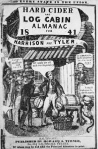 The cover of the Hard Cider and Log Cabin Almanac for 1841