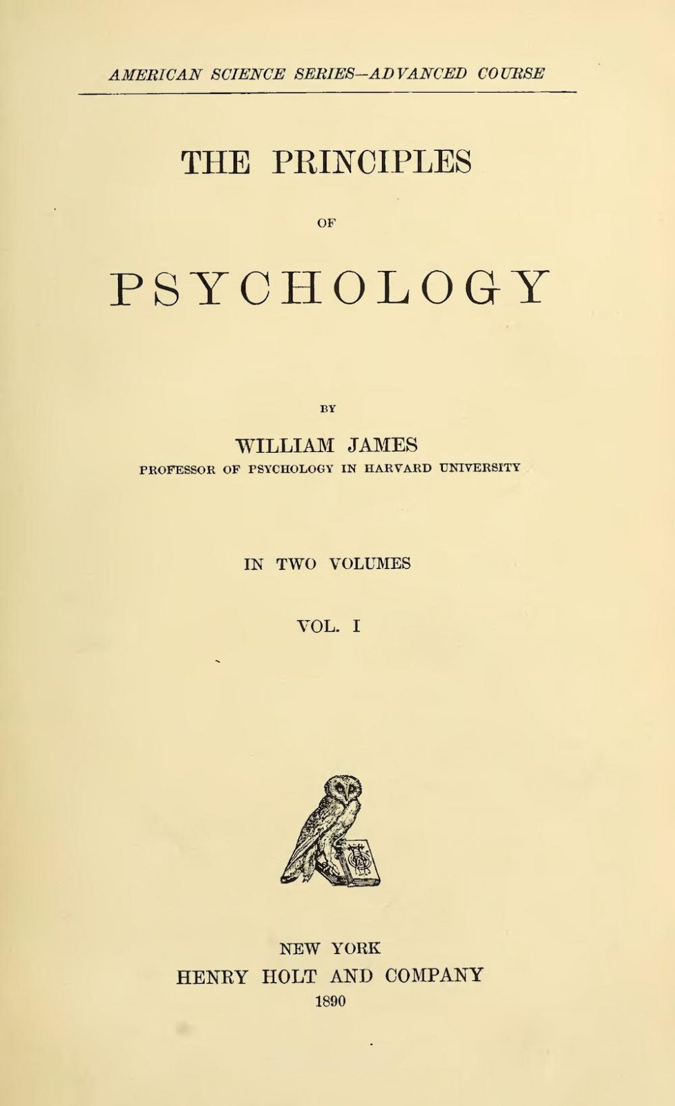 Time Out with William James and The Principles of Psychology | Society ...