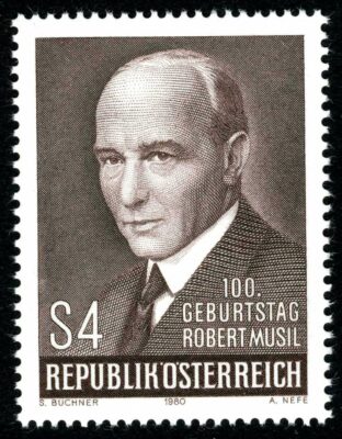 An Austrian stamp celebrating the 100th birthday of Robert Musil