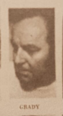 This is a grainy, blown-up picture from a man with a beard, facing left with eyes cast downward. The photo is sepia-toned, due to acidic paper degradation from the source.